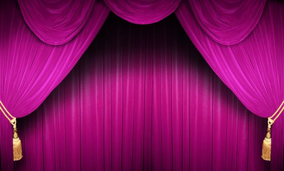 curtain of a classical theater 