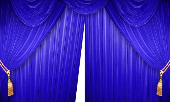 curtain of a classical theater 