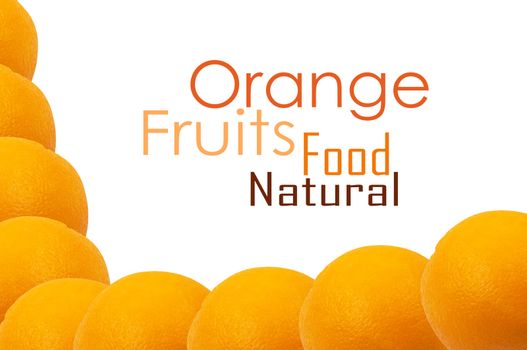 orange background isolated on white