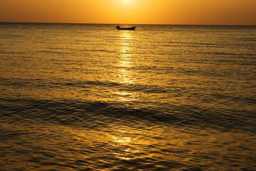 Sunset on Inhaca Island Mozanbique