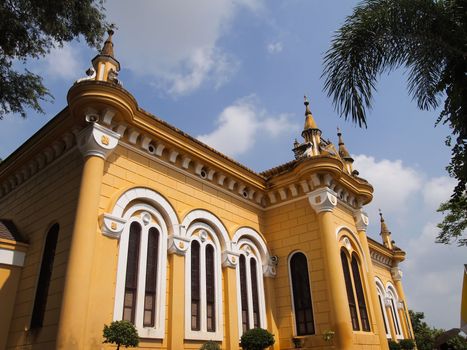 St. Joseph Church with blue sky in Phra Nakorn Si Ayutthaya Thailand