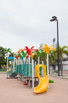 Playground in the park downtown.