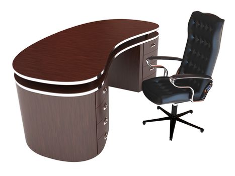 Table and chair for work at office