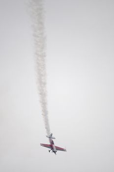 LONDON, UK, Saturday July 14, 2012. The Mark Jefferies Extra 330 displaying at Farnborough International Airshow 2012.