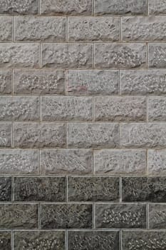 Gray brick wall for backgrounds or wallpaper