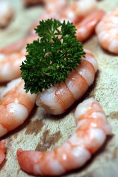 tasty fresh shrimps