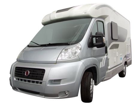 Rv truck isolated on white