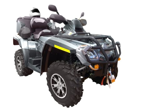 Luxury grand quad-bike isolated on white