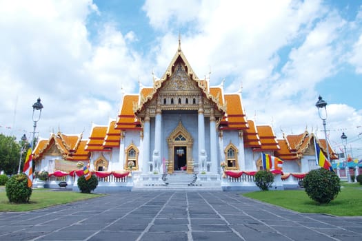 Thai Temple Wat Benjamaborphit, temple in Bangkok, Thailand    