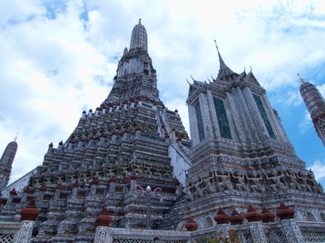 Temple of Dawn or Wat Arun in Bangkok in Thailand South East Asia       