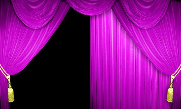 curtain of a classical theater 