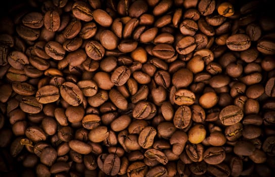 Coffee beans background