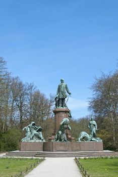 Bismarck Memorial (German: Bismarck-Nationaldenkmal) in the Tiergarten in Berlin, Germany