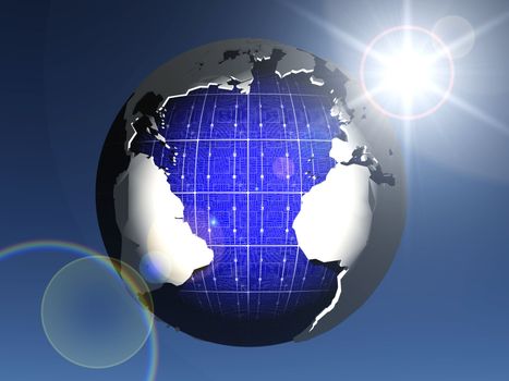 solar cell earth