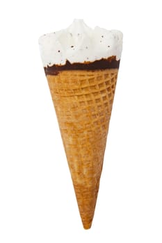 Ice cream isolated on the white background