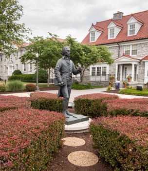 HARRISONBURG, VA - July 11. Statue of James Madison by Lee Leuning on July 11, 2012. The statue dedicated on 250th anniversary of Constitution.