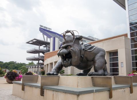 HARRISONBURG, VA - July 11. The Bridgeforth Football Stadium on July 11,2012. The stadium was completed in 2011 and seats 25000 people.