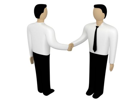 Conclusion of a contract between two business people