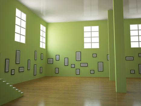 The big gallery with set of pictures