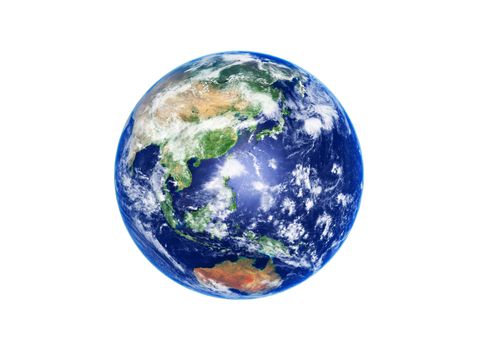 Earth Globe, Asia and Australia, high resolution image