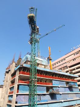 scaffolding, construction site