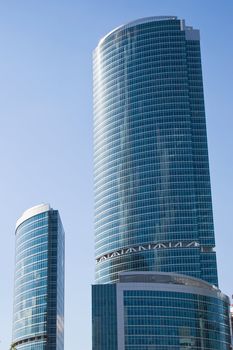 two high scyscrapers of the international business center