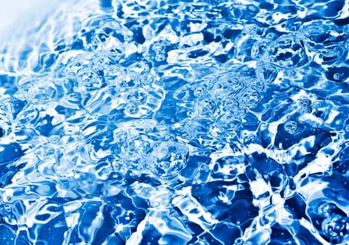 Clear water drops bubbles and reflections background