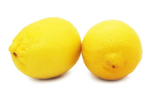 Lemons isolated on white background