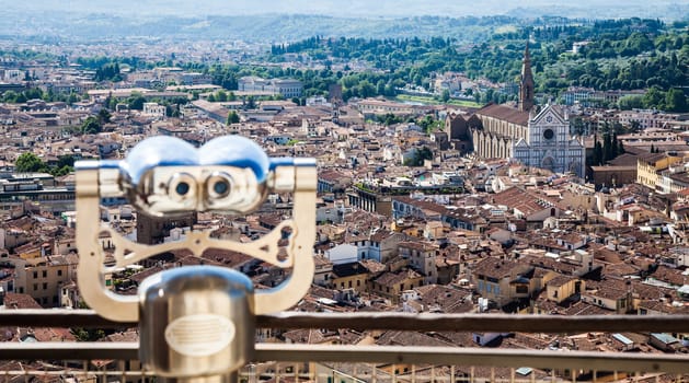 Florence, Italy: panoramic view from the top of Duomo church