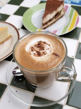 Coffee cup and cake   