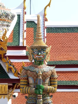 Thai Demon in Grand Palace , Bangkok Thailand 