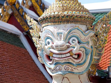 Thai Demon in Grand Palace , Bangkok Thailand 