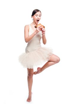 Photo young and beautiful ballerina