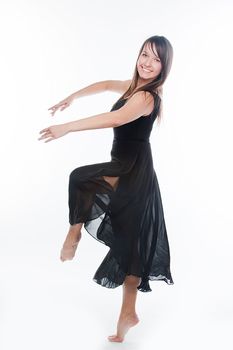 Photo young and beautiful ballerina