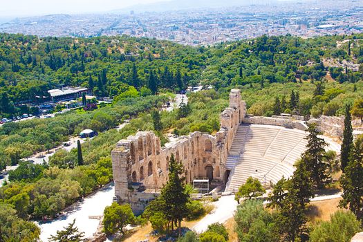 ocean of houses in Athens