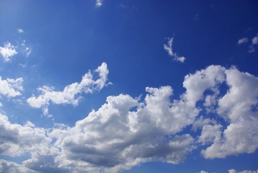 Blue sky in sunny day