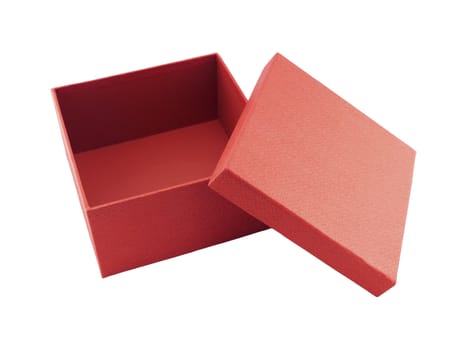 Red box on white background