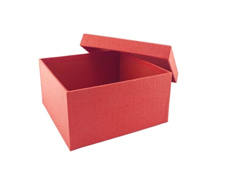Red box on white background