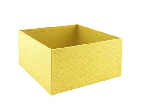 Yellow box on white background