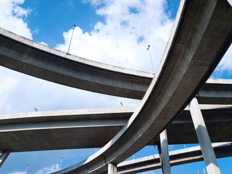 Bhumibol Bridge, The Industrial Ring Road Bridge in Bangkok, Thailand