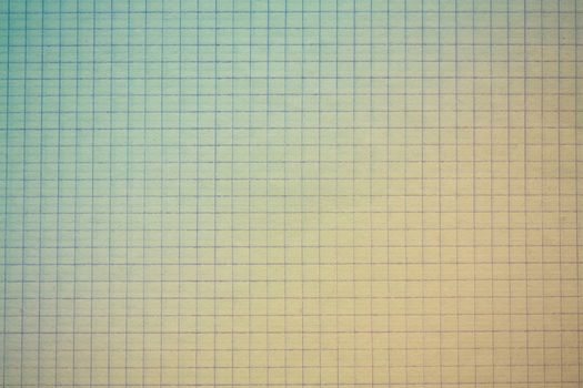 Drafting paper or graph paper with blue and yellow gradients
