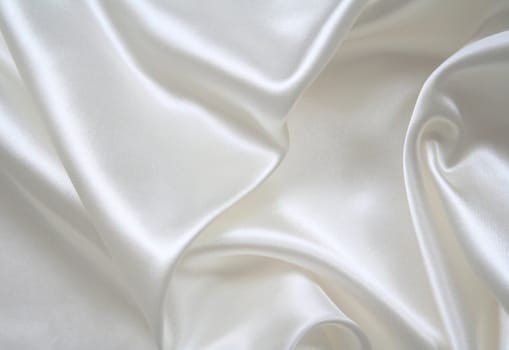 Smooth elegant white silk can use as background 

