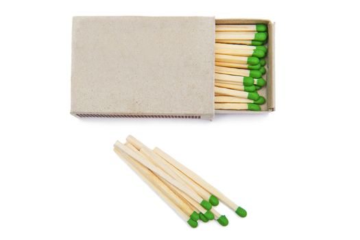 Matches isolated on the white background