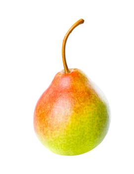 One pear fruit isolated on white background