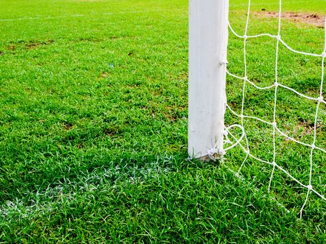 soccer goal football green grass field