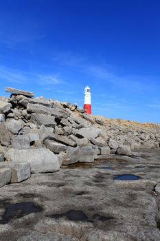 Famouse Light House in Portland Dorset