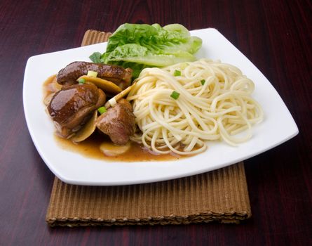 Duck noodle food. asia food