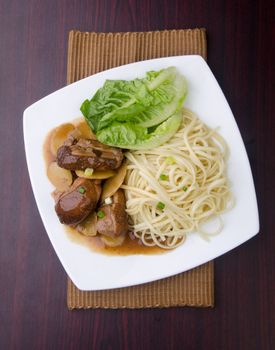 Duck noodle food. asia food