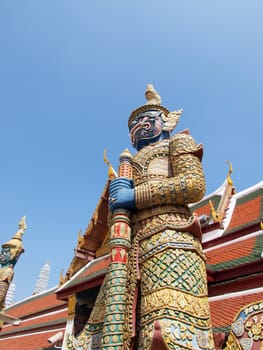 Thai Demon in Grand Palace , Bangkok Thailand 