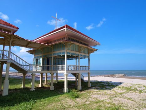 Palace Mrigadayavan (Marukhathaiyawan) in Cha-Am, Thailand       